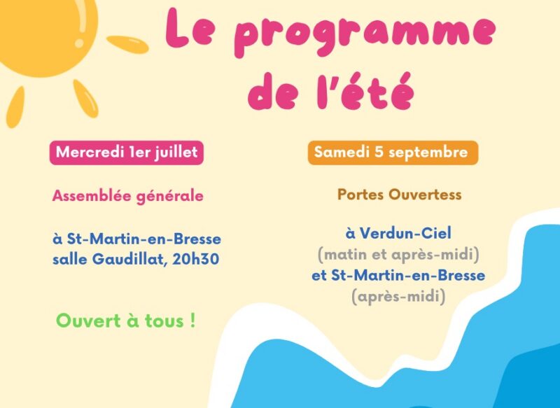 Dates AG et Portes ouvertes 2026